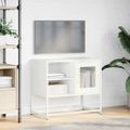 vidaXL TV skrinka biela 68x39x60,5 cm oceľ