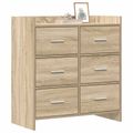vidaXL Servírovacia skriňa Dub sonoma 75 x 33 x 80 cm Kompozitné drevo