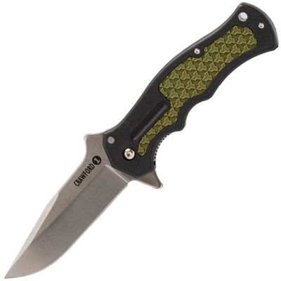 Cold Steel 20MWC Crawford Model 1 vreckový nôž 8,9 cm, čierno-zelená, Zy-Ex