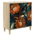 vidaXL Servírovacia skriňa LOCHEM Sonoma 69 x 33 x 75 cm