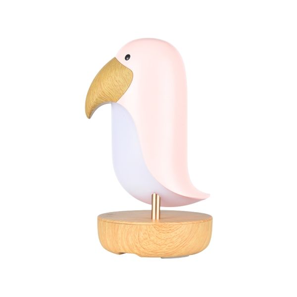 Detská lampa s bluetooth reproduktorom Vtáčik Ružový
