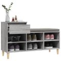 vidaXL Botník sivý dub sonoma 102x36x60 cm spracované drevo