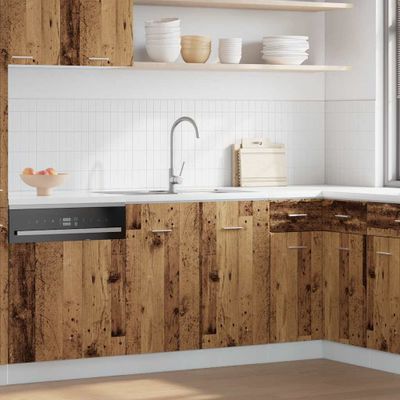 vidaXL Skrinka pod drez “Lyon”, staré drevo 80x46x81,5 cm