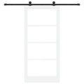vidaXL Posuvné dvere ORKDAL 93 x 202 cm Biela a čierna