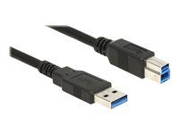 Kábel USB - USB typ A (M) na USB Type B (M) - USB 3.0 - 1 m - čierna