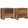 vidaXL Nočný stolík Staré drevo 45 x 34 x 44,5 cm Kompozitné drevo