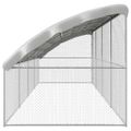 vidaXL Klietka pre sliepky 4 ks Strieborná 800 x 200 x 200 cm