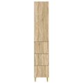 vidaXL Sada skríň 2 ks 33 x 34,5 x 90 cm Kompozitné drevo Dub sonoma
