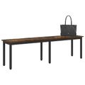 vidaXL lavička Dymová dub 160 x 35 x 45 cm Kompozitné drevo