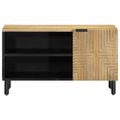 VidaXL TV skrinka Hnedá 80x31,5x46 cm Masívne drevo Mango