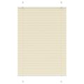 vidaXL plisovaná roleta krémová 100x150 cm Šírka látky 99,4 cm