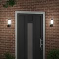 vidaXL Exteriérové nástenné svietidlo 2 ks Čierna 12 x 8,5 x 27 cm