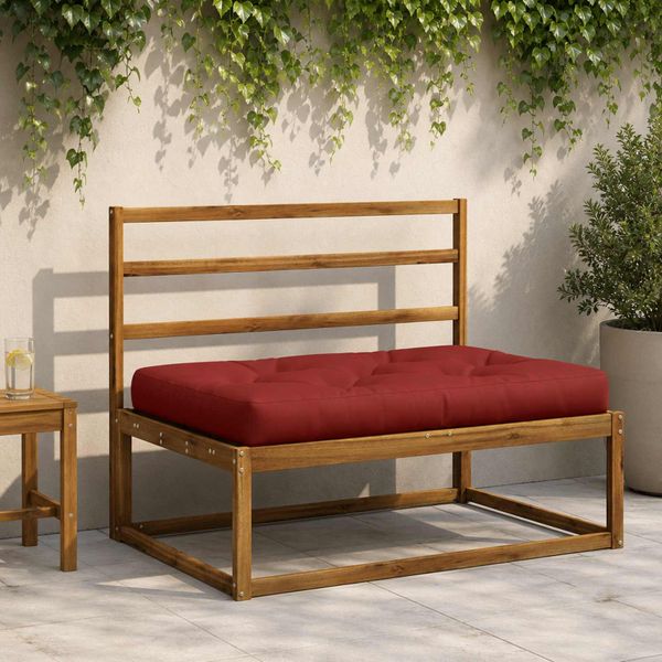 vidaXL Vankúš na paletu VIANEN 100% polyester Červená 120 x 60 x 12 cm