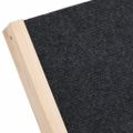 vidaXL Rampa pre psa šedá 70x35 cm jedľové masívne drevo