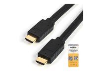 15ft 5m - 3D Ultra HD 4K 60Hz - 15 feet Long HDMI Male to Male Cord (HDMM5MP) - Kábel HDMI s ethernetom - HDMI s kolíkmi (samec) do HDMI s kolíkmi (samec) - 5 m - čierna - pre P/N: KITBXAVHDPEU, KITBXAVHDPUK, KITBXDOCKPEU, KITBXDOCKPUK, USBC-HDMI-CDP2HD4K60