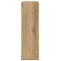 vidaXL Nástenné poličky v tvare kocky 2 ks 50x15x50cm kompozitné drevo