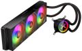 Krux vodní chladič CPU HydroX 360 ARGB / 3x120mm ARGB / PWM / AMD i Intel AiO vodní chlazení, 360mm radiátor, 3× 120mm PWM ARGB ventilátor, infinity mirror, Intel LGA1851/1700/1200, AMD AM5/AM4