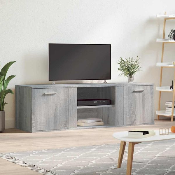 vidaXL TV skrinka sivá sonoma 120x34x37 cm kompozitné drevo