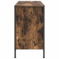 vidaXL Skrinka pod umývadlo so zásuvkami dub dymový 90x34,5x60 cm
