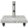 vidaXL Základňa pre slnečník 30 kg Šedá Granite Štvorcový