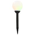vidaXL Vonkajšie solárne lampy 8 ks 15 cm LED guľové RGB