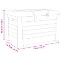 vidaXL Vonkajší box na vankúše antracit 73x50,5x46,5 cm polypropylén