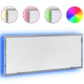 vidaXL Kúpeľňové LED zrkadlo sivý dub sonoma 100x8,5x37 cm