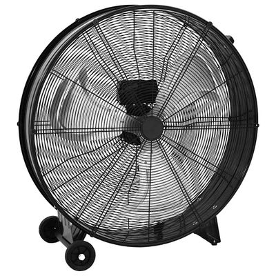 vidaXL Priemyselný bubnový ventilátor 77 cm 187,7 W, čierny