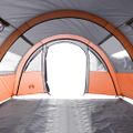 vidaXL Kempingový stan tunelový 4 osoby sivo-oranžový vodeodolný