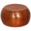 vidaXL Konferenčný stolík mosadzný Ø55x28 cm hliník