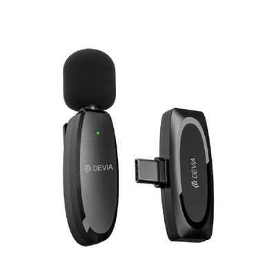 Mikrofón Devia pre smartfón Kintone USB-C čierny