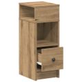 vidaXL Nočné skrinky 2 ks so zásuvkou dub artisan 25x31x66 cm