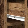 vidaXL Highboard Staré drevo 41 x 40 x 135 cm Kompozitné drevo
