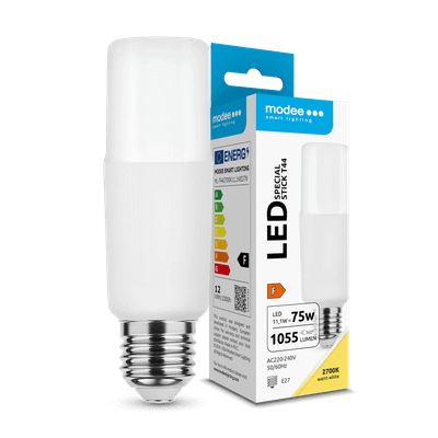 Modee Lighting LED žiarovka Stick T44 11,1W E27 teplá biela 1055lm (ML-T442700K11,1WE27N)