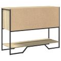 vidaXL Konzolový stolík dub sonoma 100x35x74,5 cm kompozitné drevo