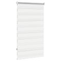 vidaXL Zebrová roleta 90,9x150 cm Šírka látky 86,7 cm biela