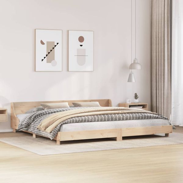 vidaXL Posteľ bez matraca 200x200 cm masívna borovica