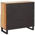 vidaXL Servírovacia skriňa Hnedá 80 x 33 x 75 cm Masívne mango drevo