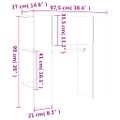 vidaXL Skrinka do chodby lesklá biela 97,5x37x99 cm spracované drevo