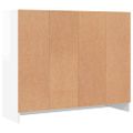 vidaXL Komoda vysoký lesk biela 91x28x75 cm kompozitné drevo