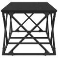 vidaXL Konferenčný stolík Čierny dub 100 x 49 x 40 cm Kompozitné drevo