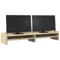 vidaXL Stojan na monitor dub sonoma 100x24x16 cm kompozitné drevo