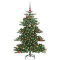 vidaXL Umelý Sklápací Vianočný Stromček Zelená 150 cm PVC a oceľ