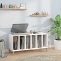 vidaXL Skrinka na platne biela 100x38x48 cm kompozitné drevo