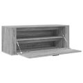 vidaXL Botník sivý dub sonoma 100x35x38 cm spracované drevo