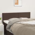 vidaXL Čelá postelí hnedé 144x5x78/88 cm umelá koža