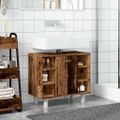 vidaXL Kúpeľňová skrinka Staré drevo 60x32x53,5 cm Konštrukcia dreva