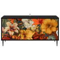 vidaXL TV skrinka GENNEP 102 x 33 x 51 cm Čierny dub Kompozitné drevo