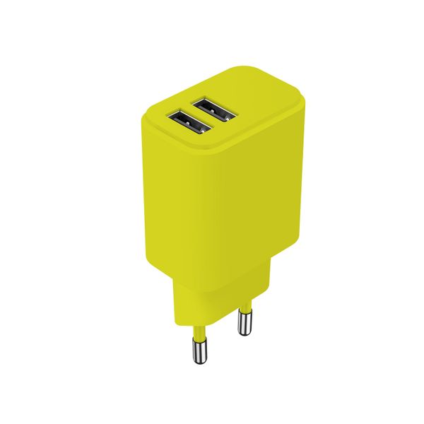 Nabíjačka Setty 2x USB 2,4A LSIM-AA-1211 limetková