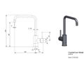 Reginox Crystal gun metal Gun metal